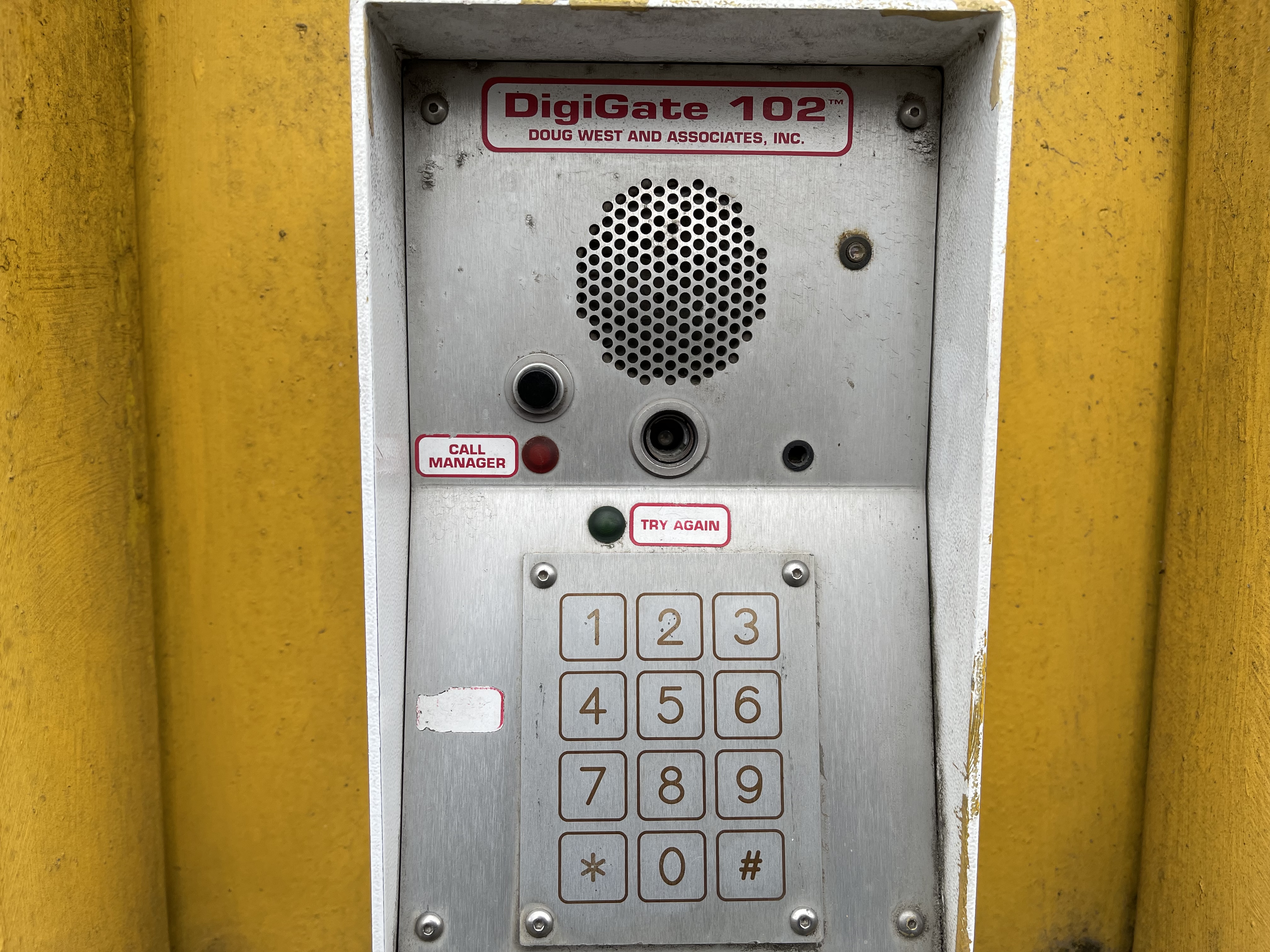 keypad and gated entry