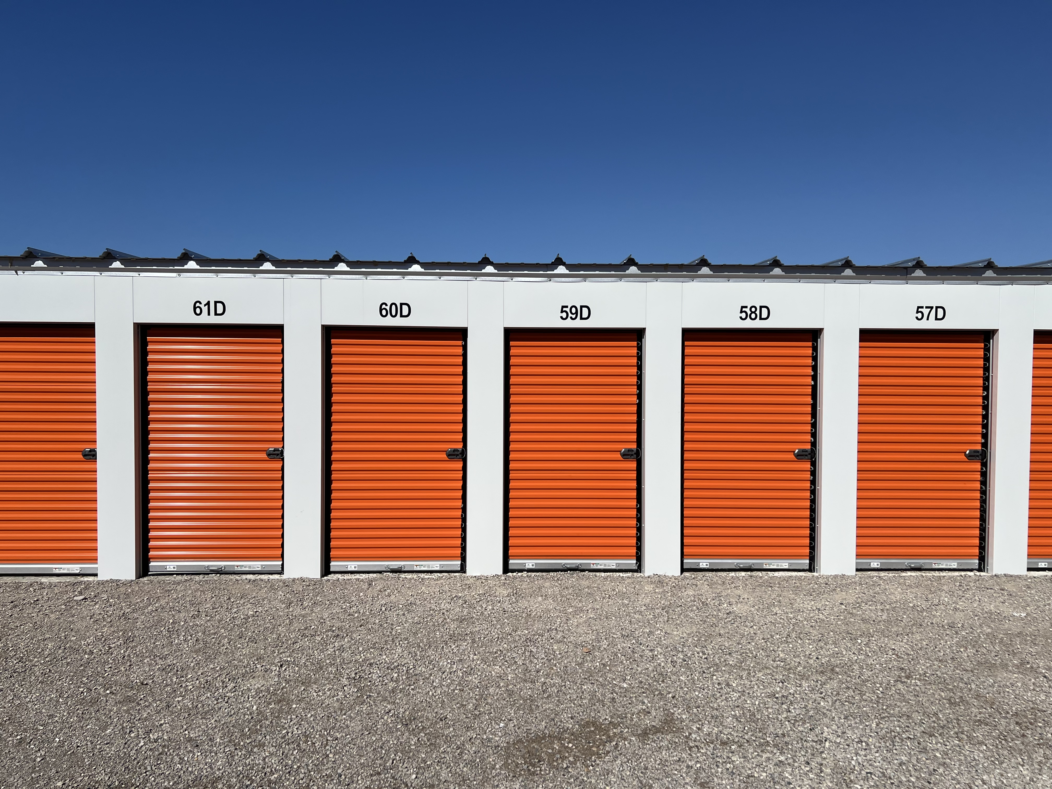 grand-bend-storage-orange-drive-up-units Orange drive-up storage units at Grand Bend Storage