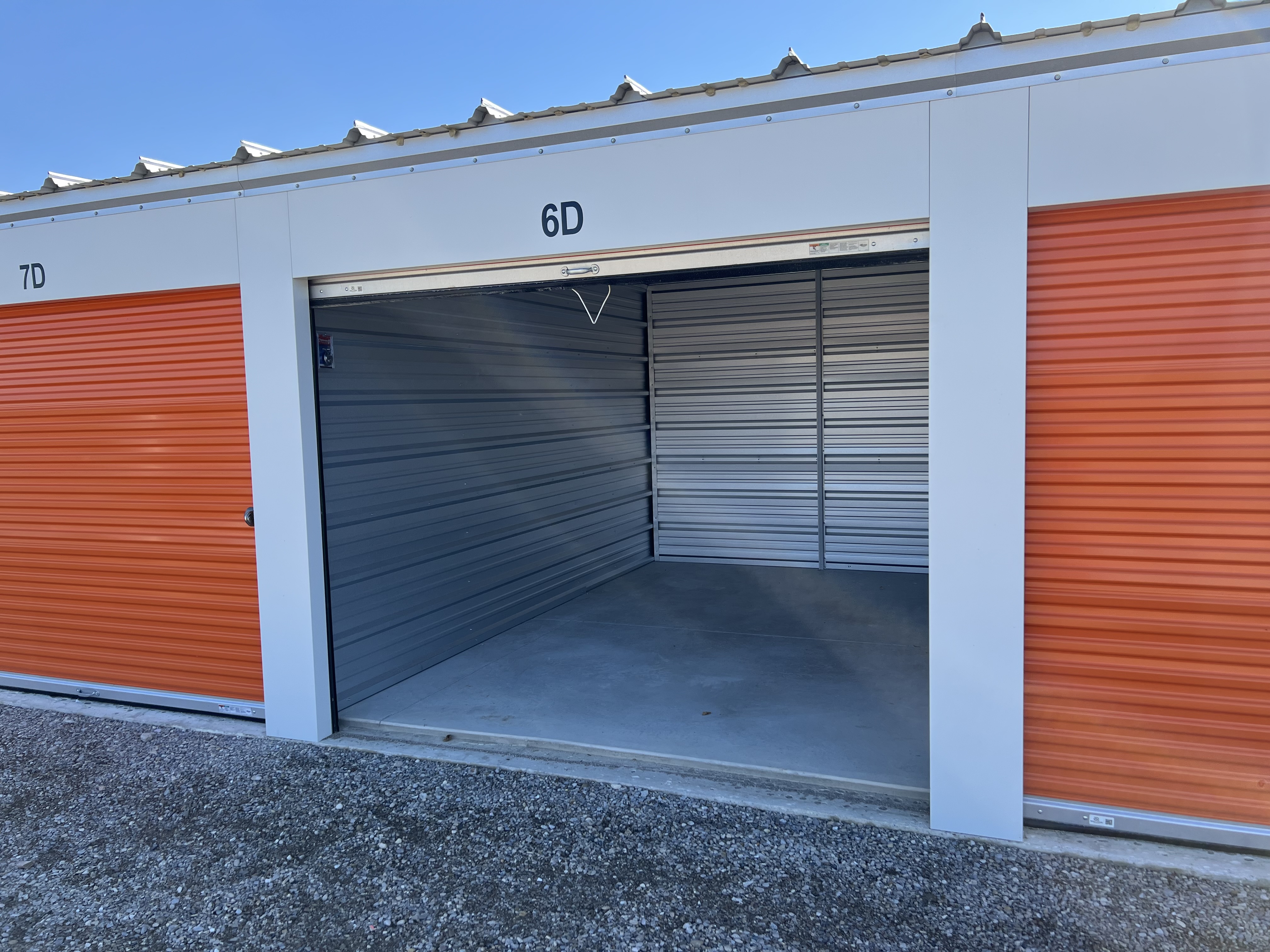 grand-bend-storage-drive-through-storage-unit Interior of a drive-through storage unit at Grand Bend Storage
