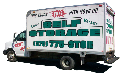 Lords Valley Self Storage truck