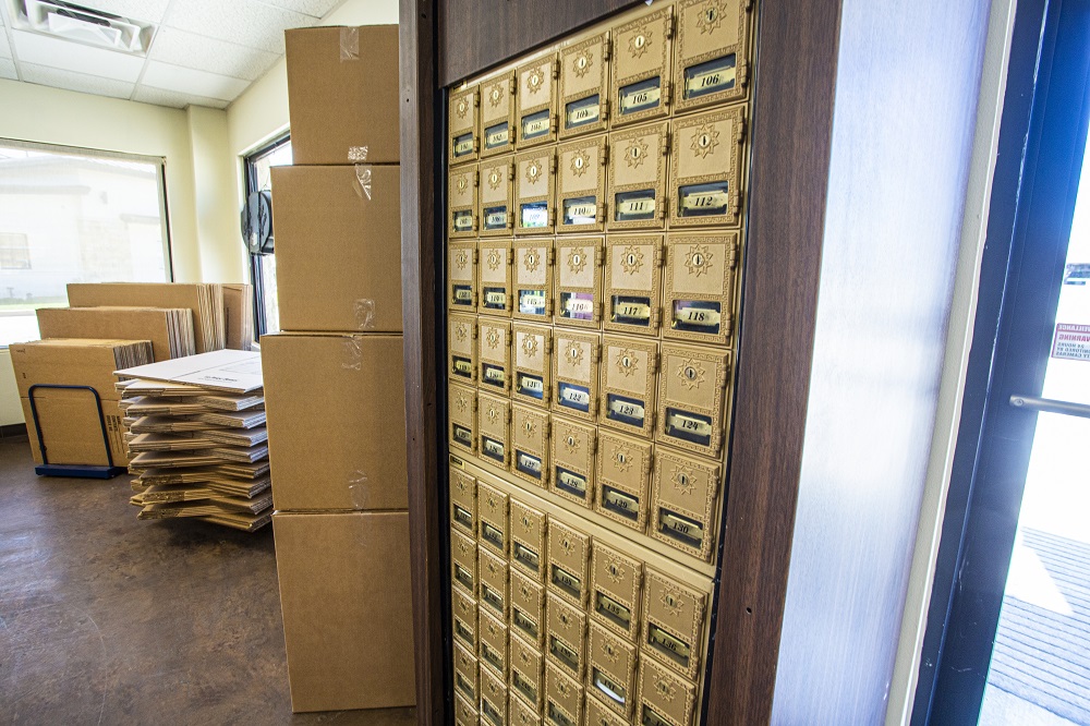 PO Boxes at storage facility
