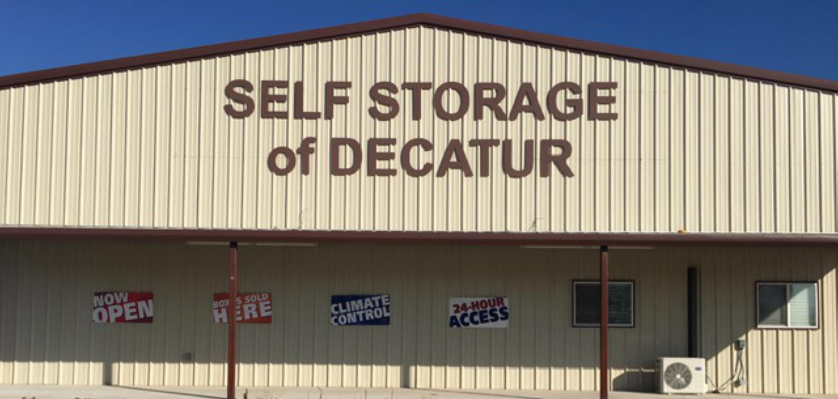 self storage of decatur front entrance