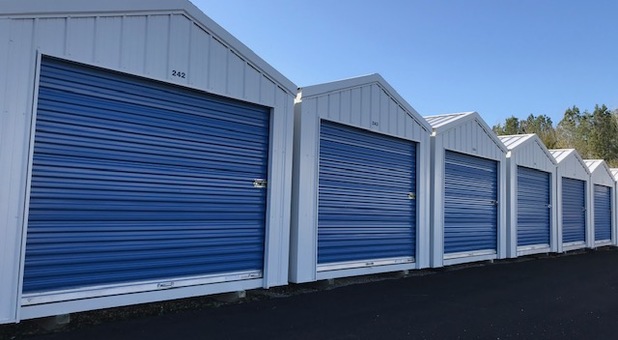 Convenient Drive-Up Storage with wide driveways for large trucks and semis