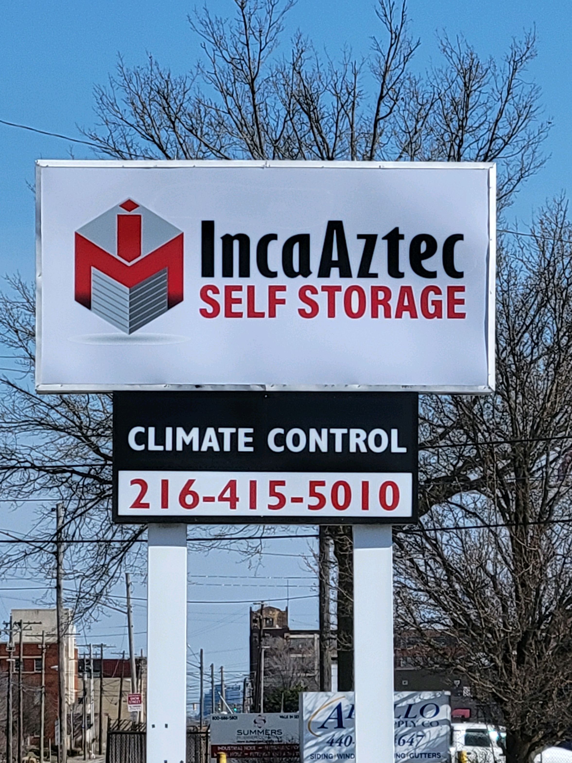 Red, White and Black IncaAztec Self Storage Sign 