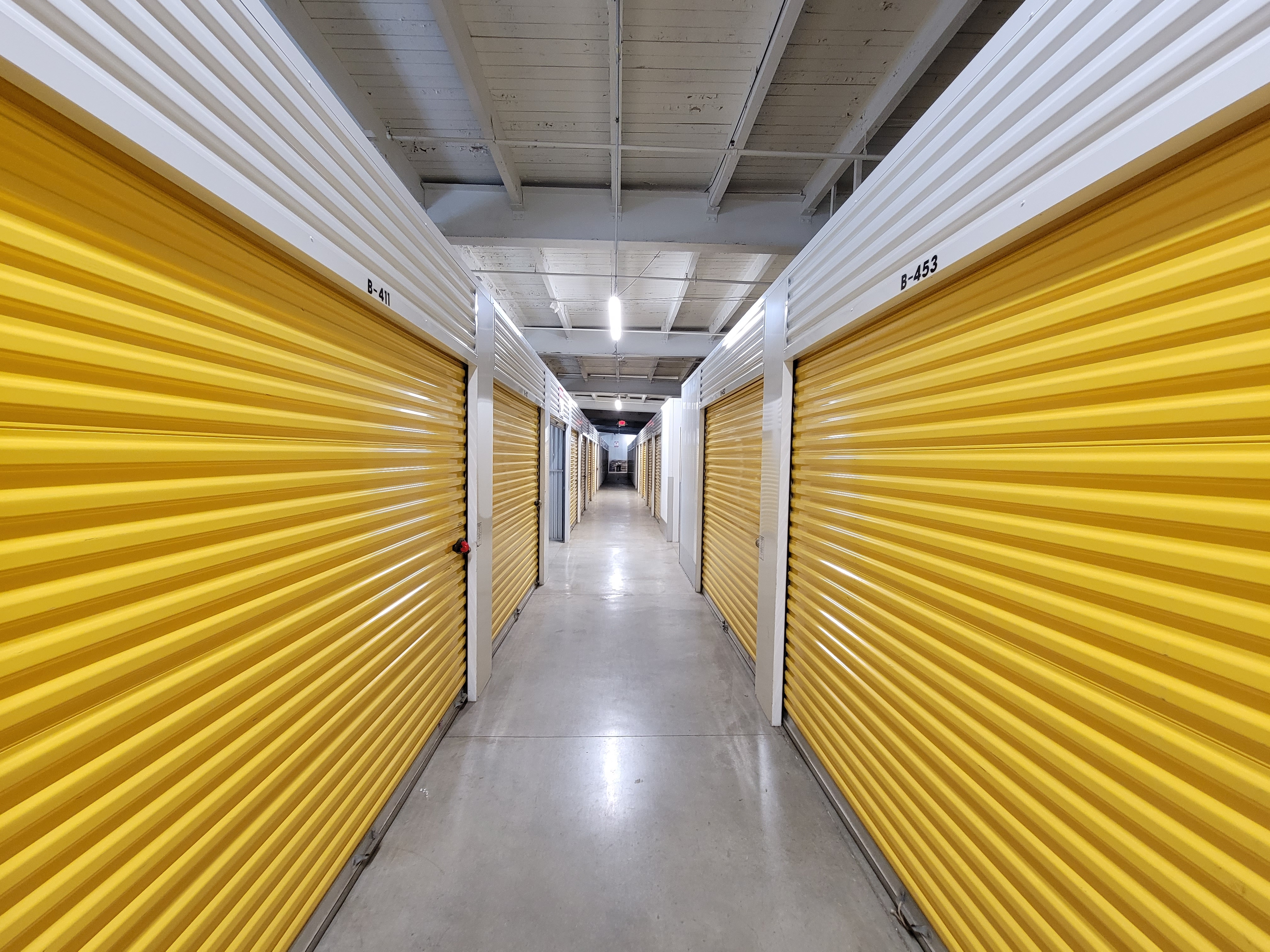 Yellow Indoor Storage Units