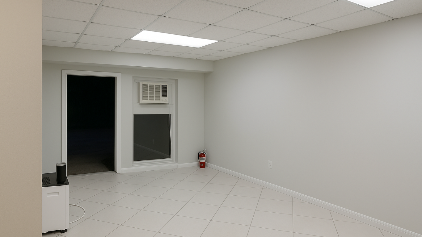 Contractor Garage & Flex Warehouse Space for Lease in Ocala — With Private Office, Bathroom, and 1,300 Sq. Ft. Enclosed Yard