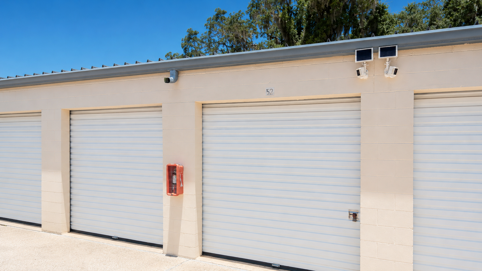 Drive-up storage units at Ocala Storage Park