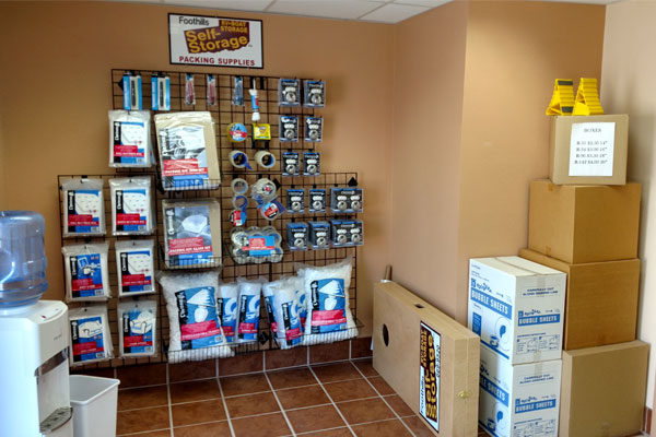 Foothills self storage boxes and supplies Loveland CO