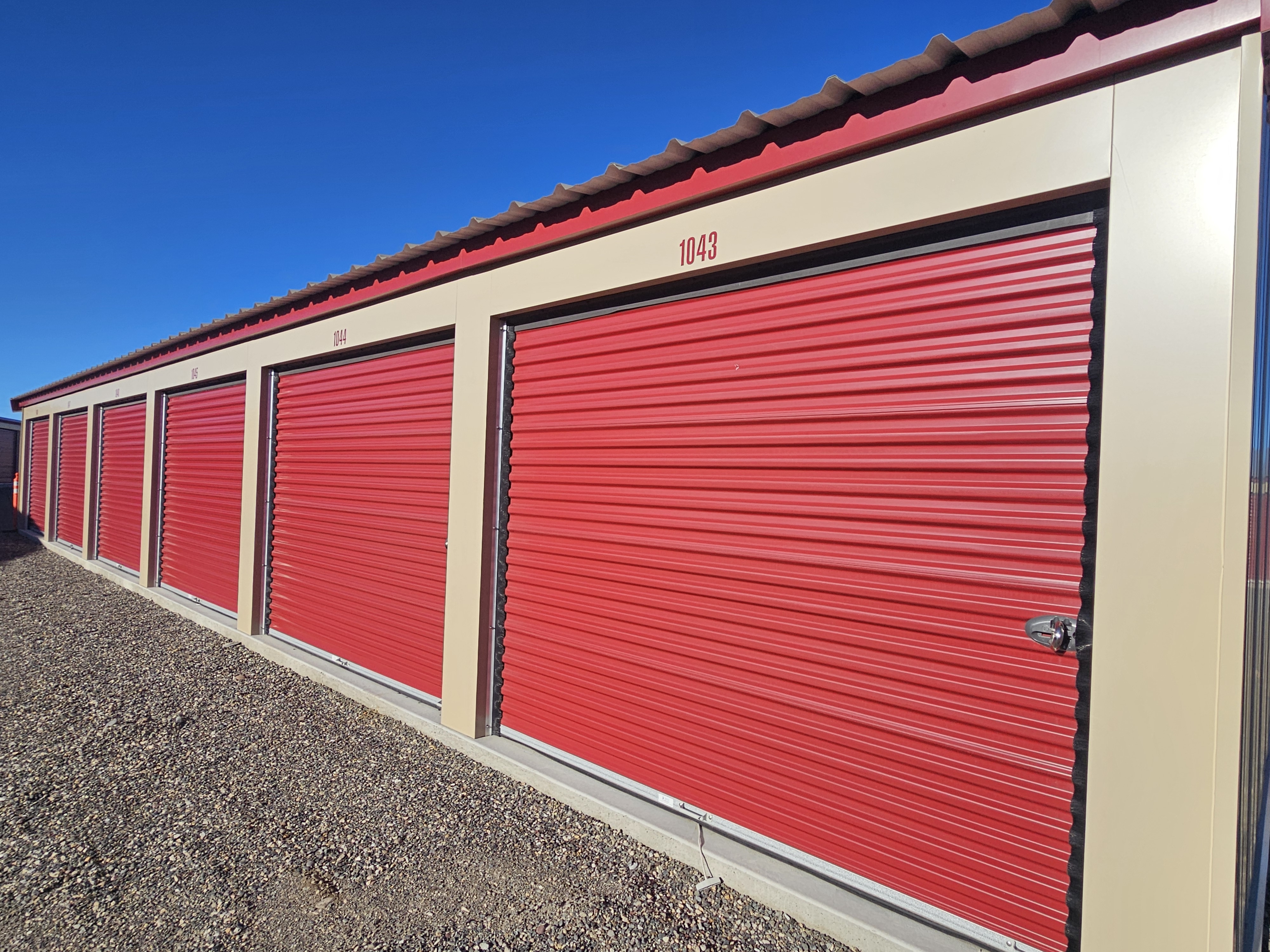 red storage units  in Livingston, MT