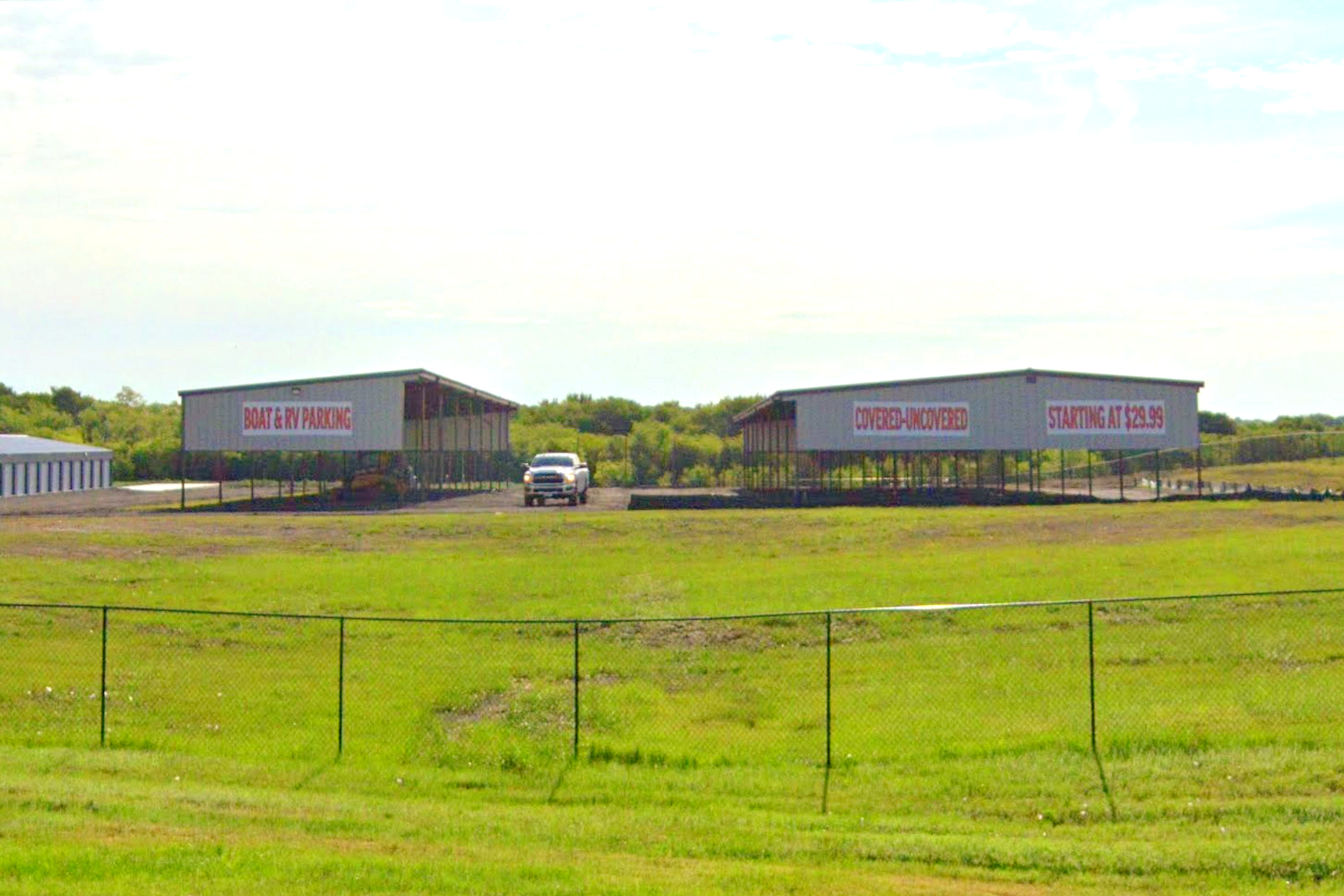 Covered RV and Boat Parking in Denison, TX