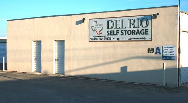 Del Rio Self Storage sign
