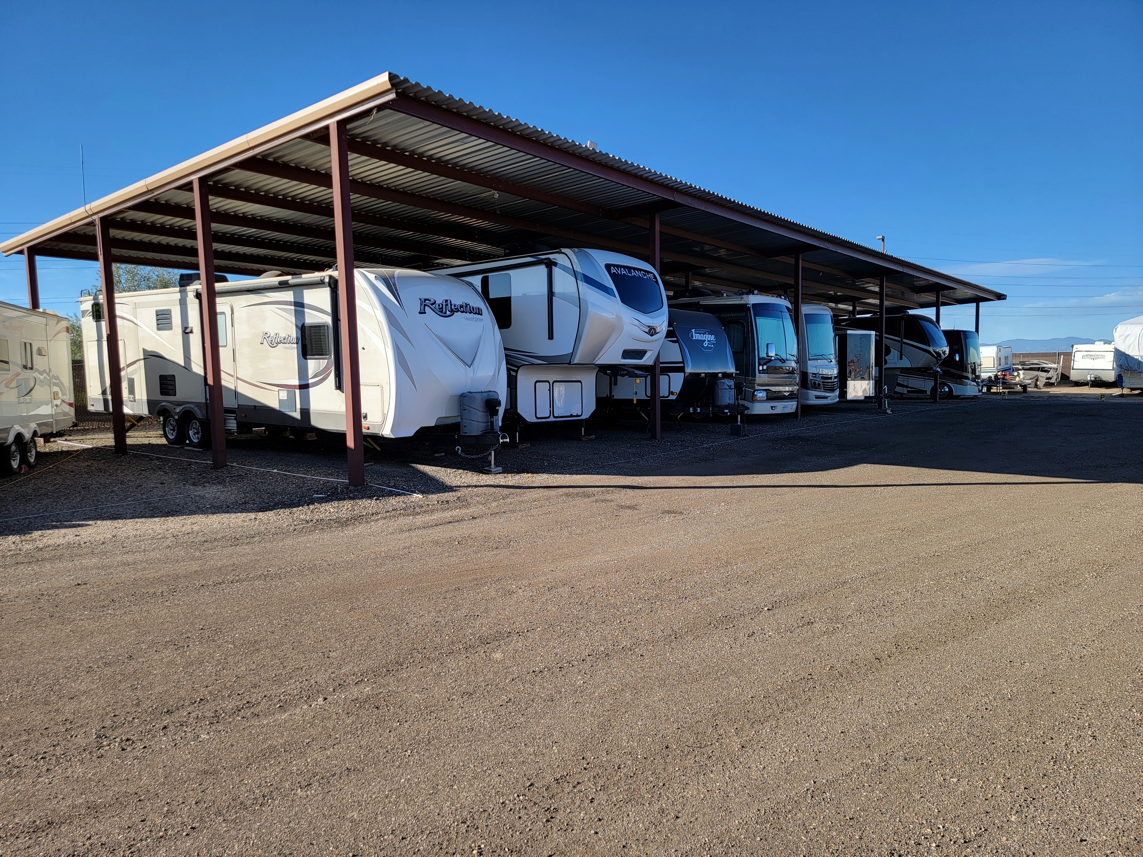 Covered RV/Camper Parking Back-In  in Erie, CO - South Lot