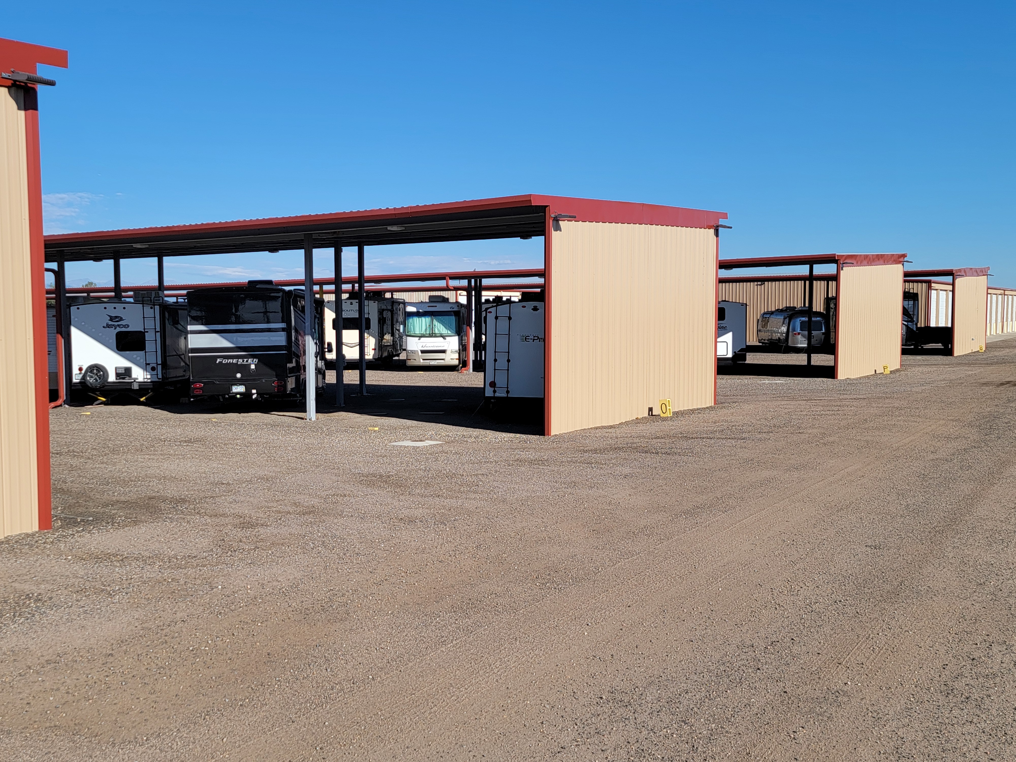 Covered RV/Boat Storage in Erie, CO - North Lot