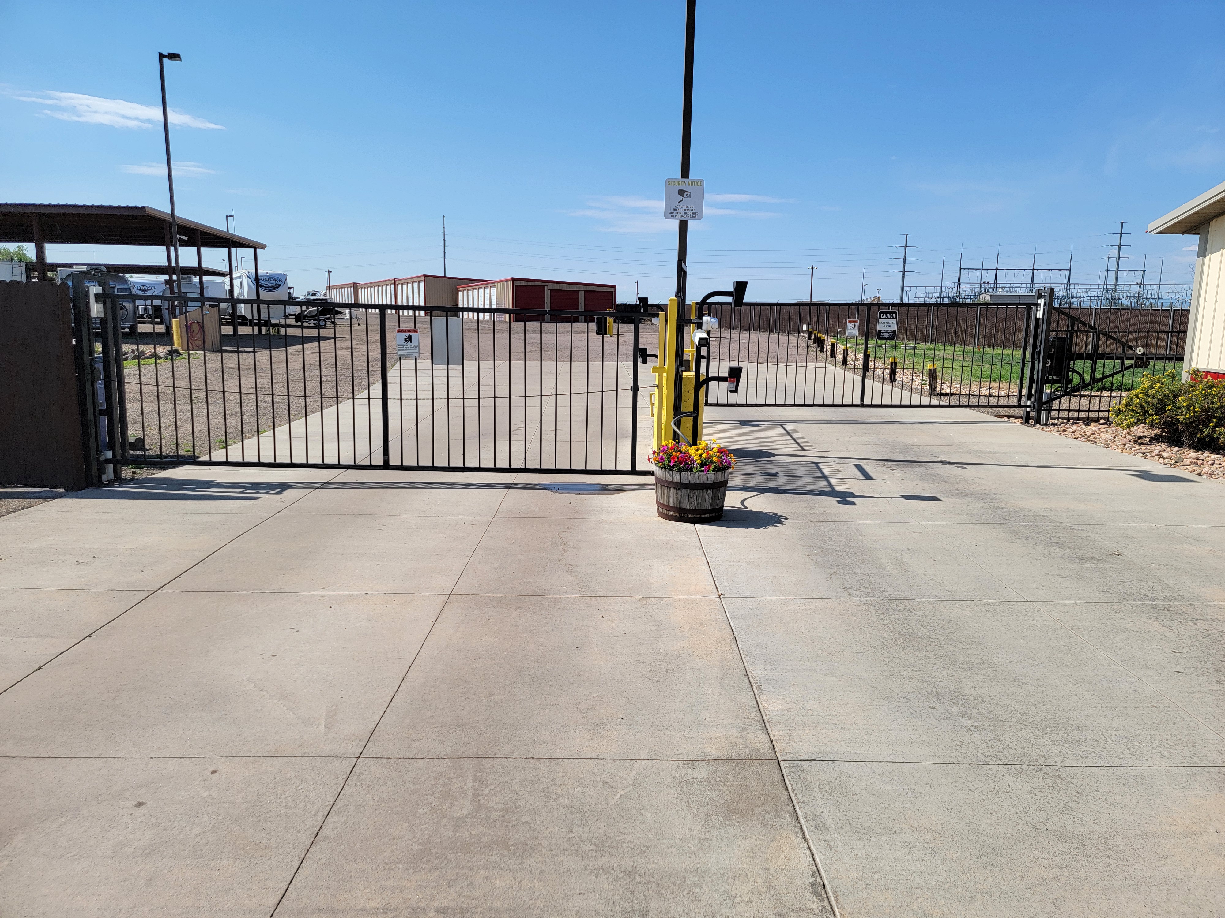 Separate Entrance & Exit Gates - South Lot