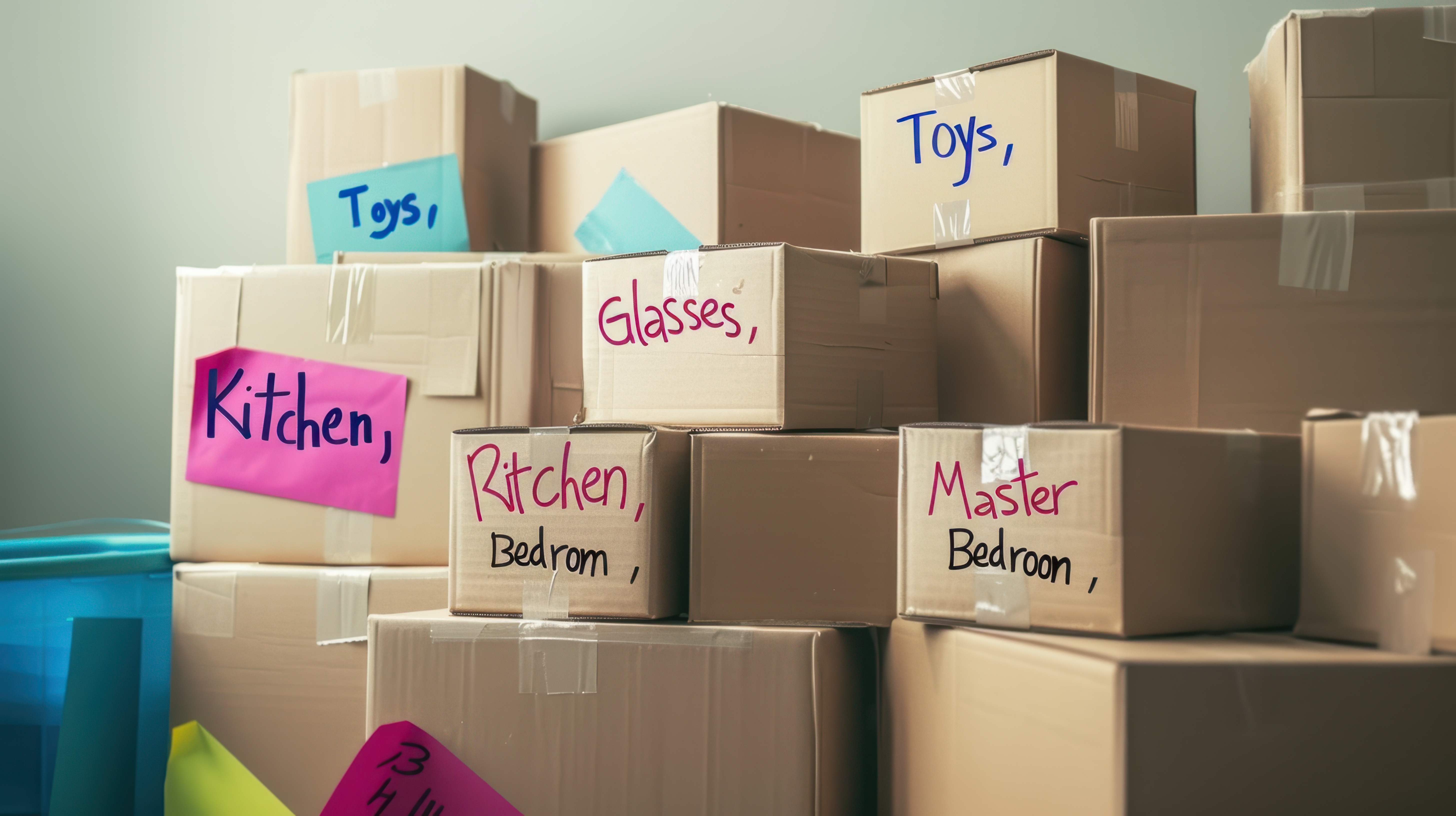 Person sorting household items into keep, store, and donate piles while downsizing in Round Rock, TX