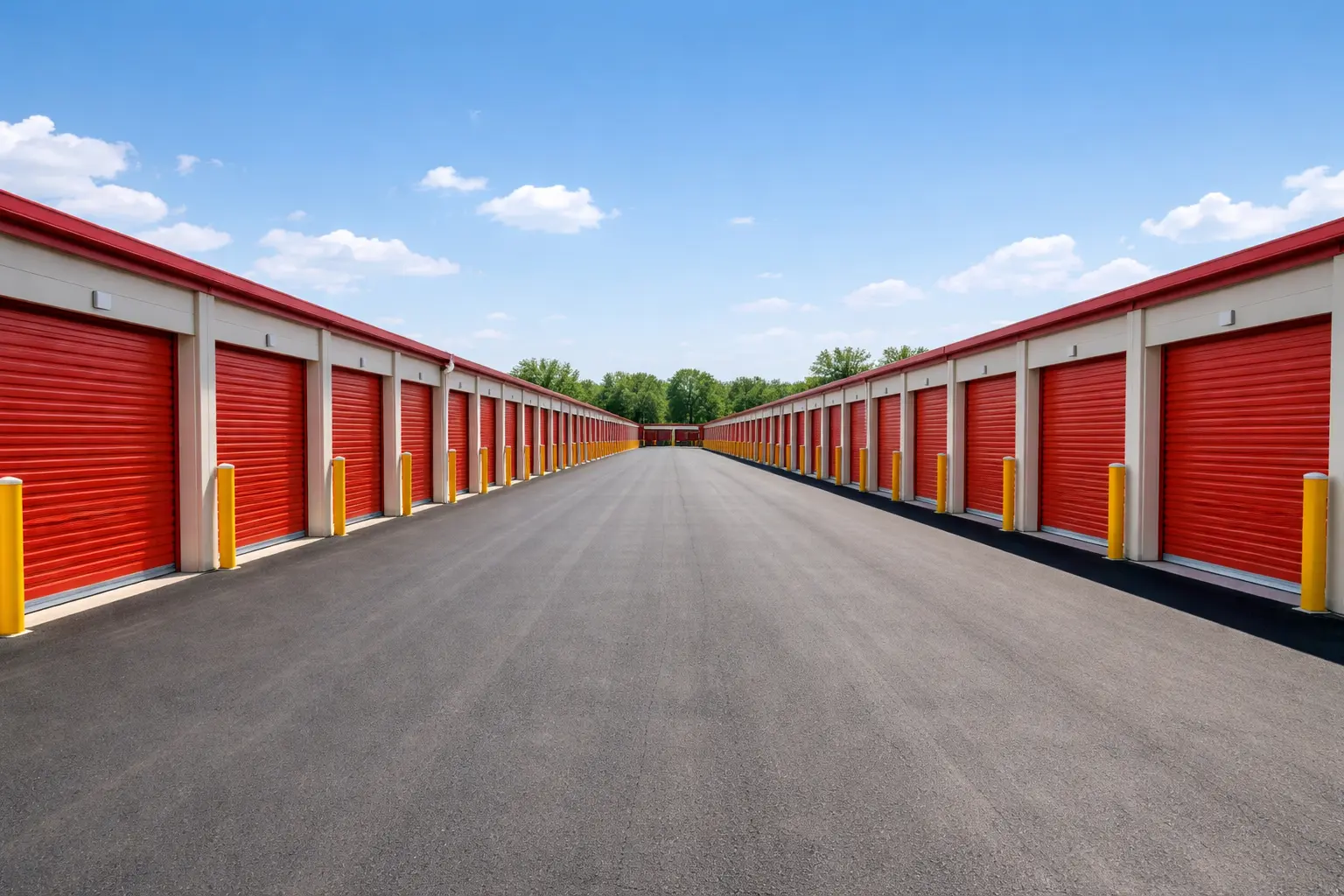Outdoor storage area at Kodiak Self Storage in Gun Barrel City, TX