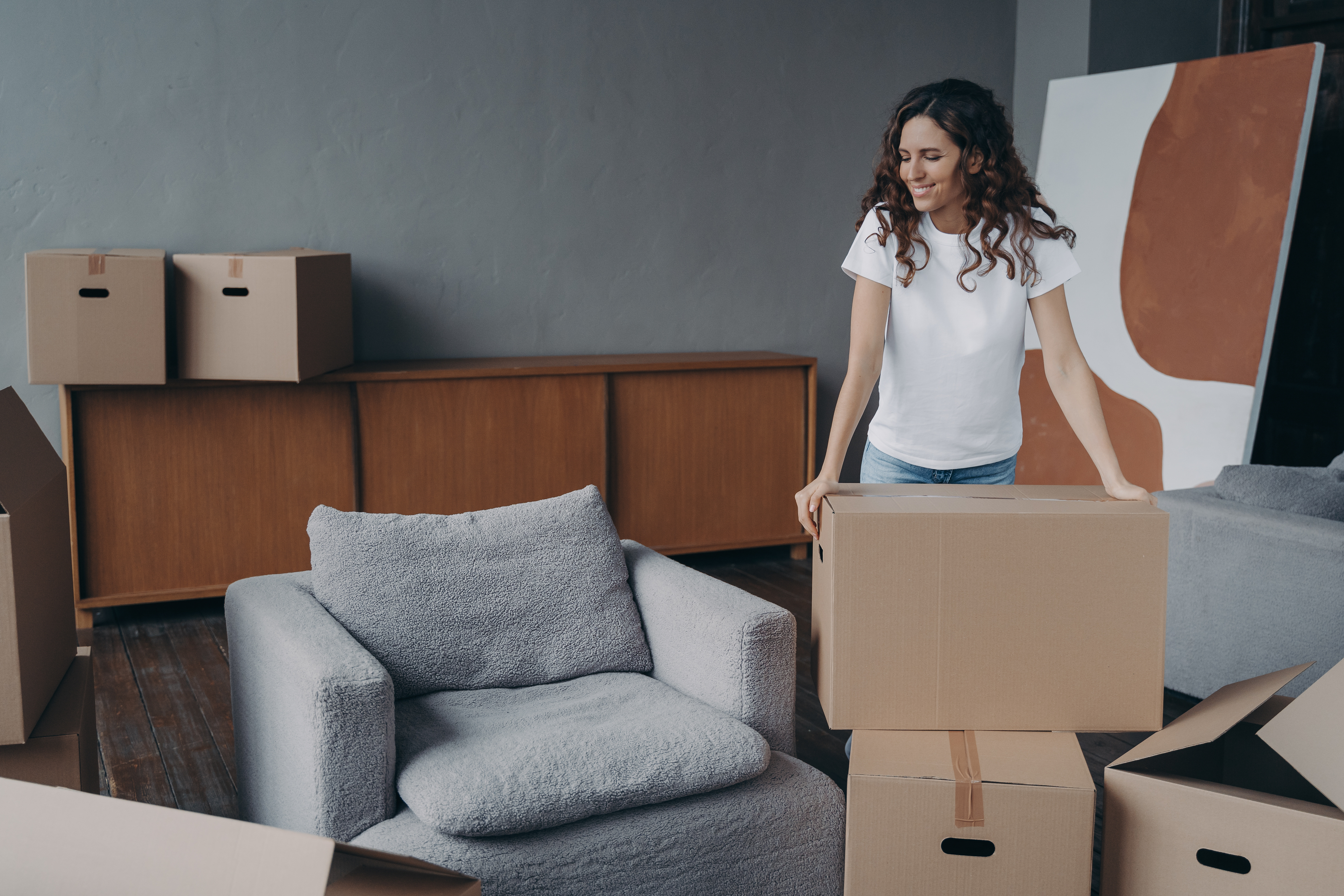 Climate-Controlled Storage Protecting Furniture During Texas Summer Furniture safely stored in a climate-controlled storage unit protected from Texas summer heat and humidity