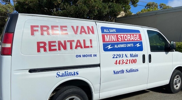 FREE VAN RENTAL at All Safe Mini Storage