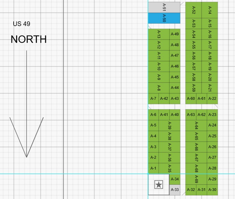 Storage Layout Map Brookland, AR