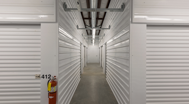 Interior self storage units at A-Z Storage
