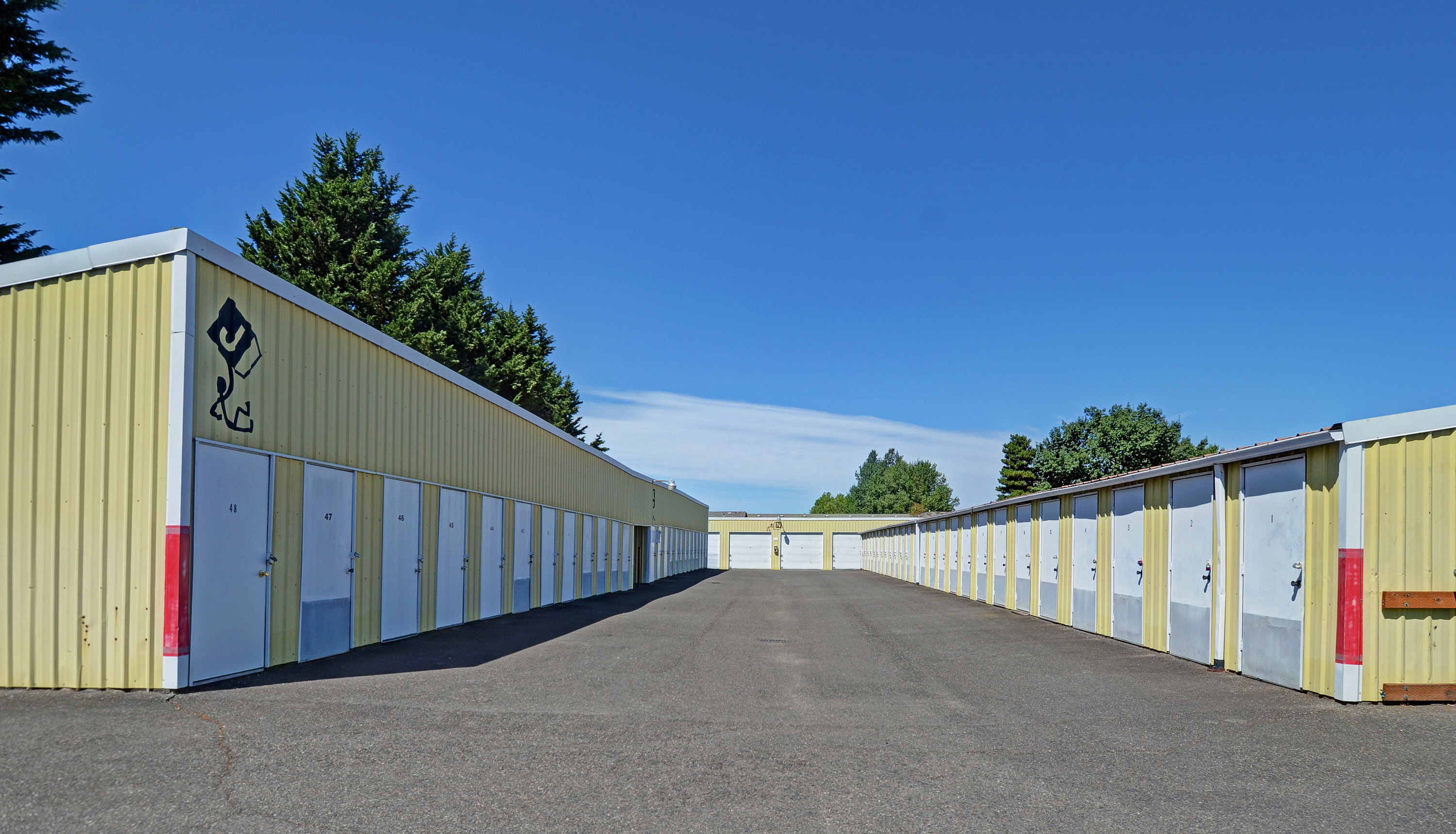 Rows of Storage Units in Lakewood, WA