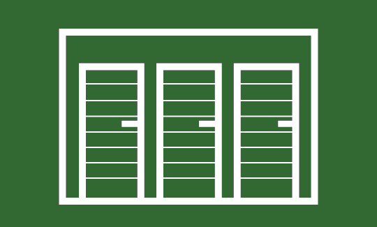 illustration of storage unit doors