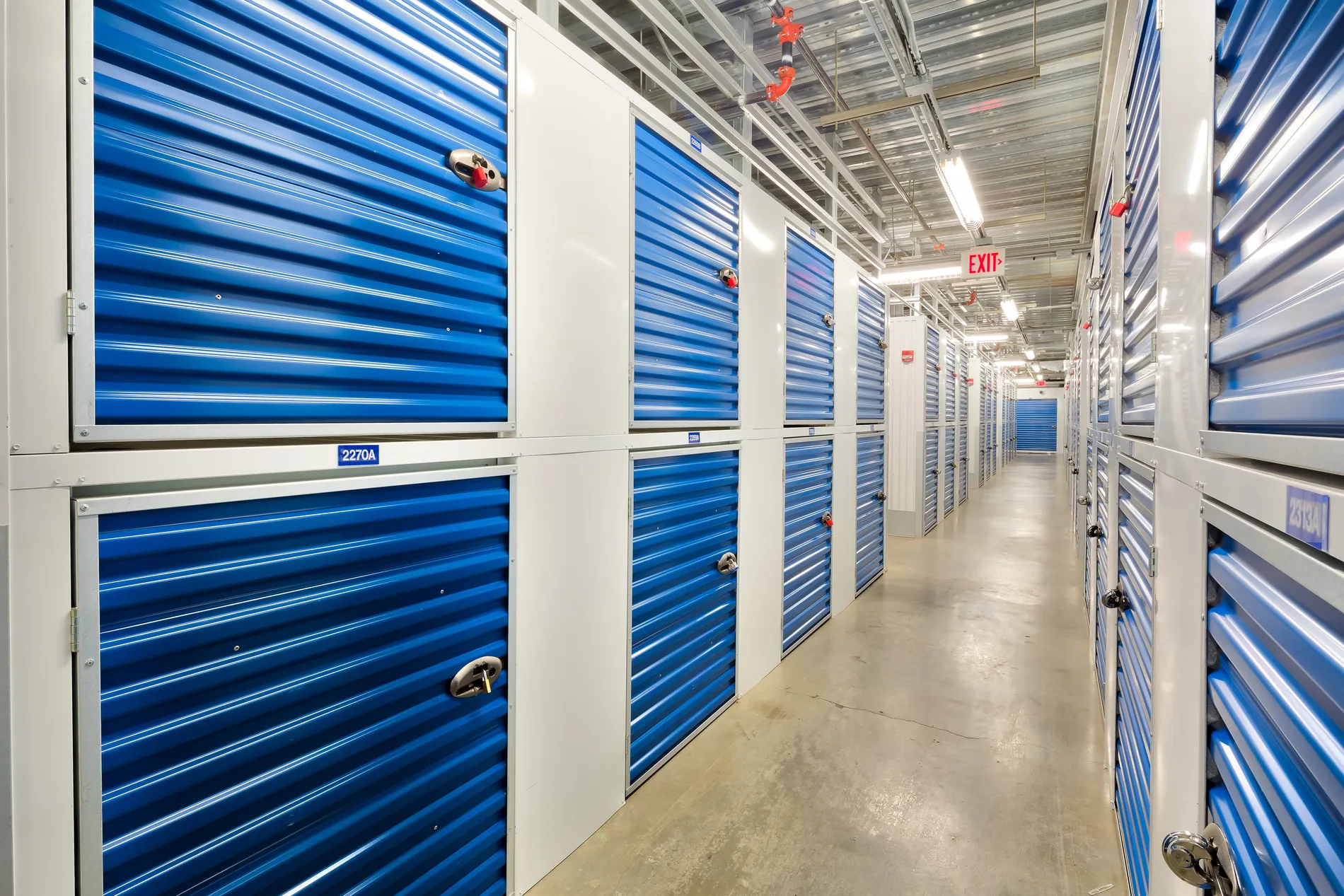 What is required to rent a storage space?