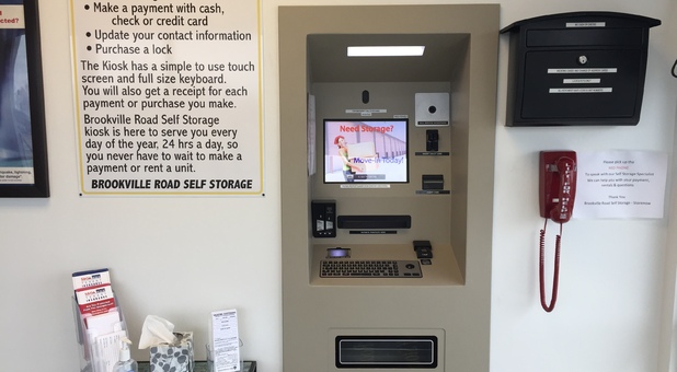 24 HR Rental & Payment Kiosk at Brookville Rd. Self Storage