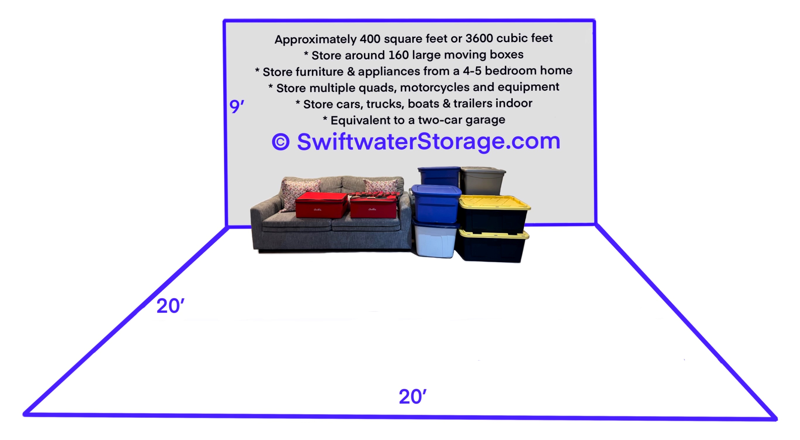 20x20 unit storage swiftwater storage