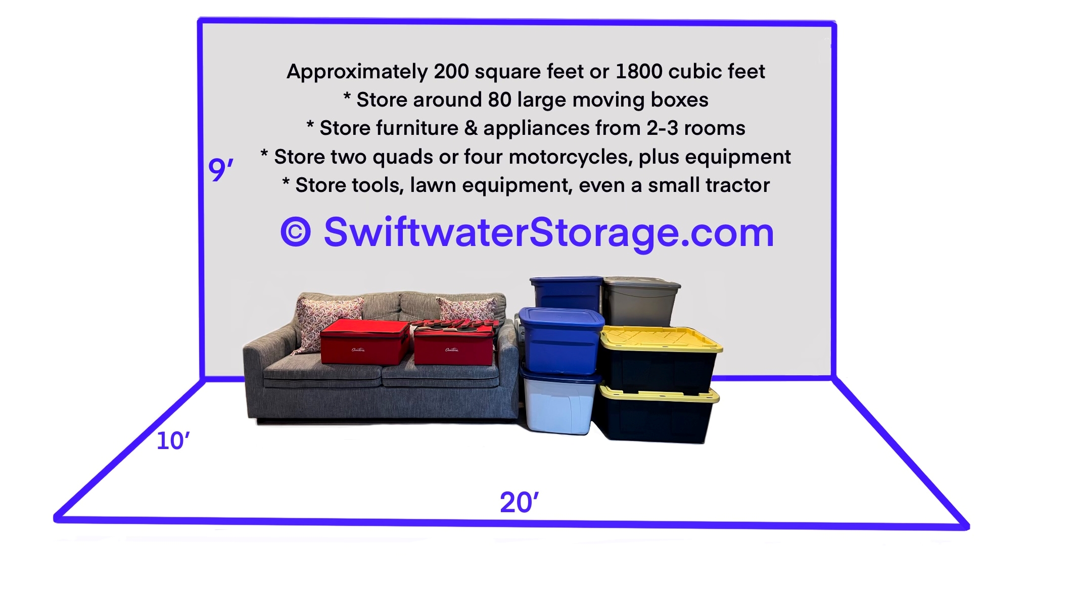 10x20 unit storage swiftwater storage