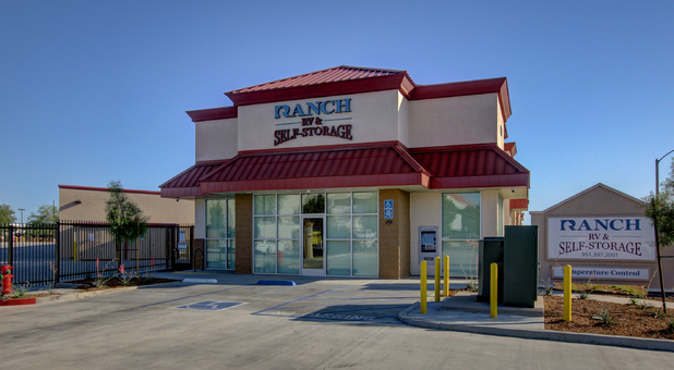 Ranch RV & Self-Storage front of building