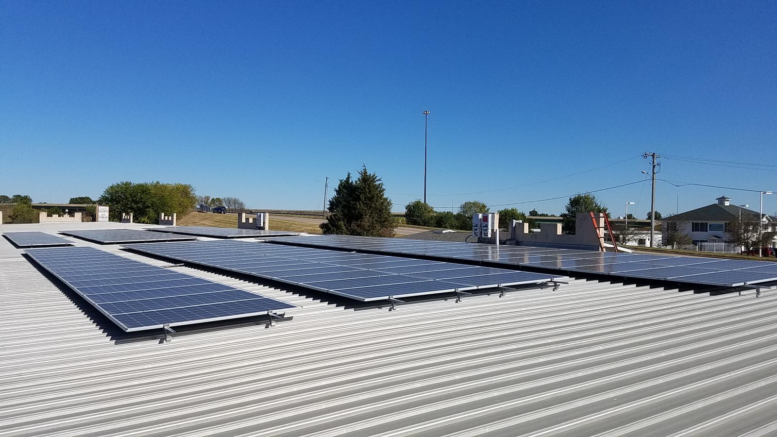 Solar Panels on CR Area Storage facilities