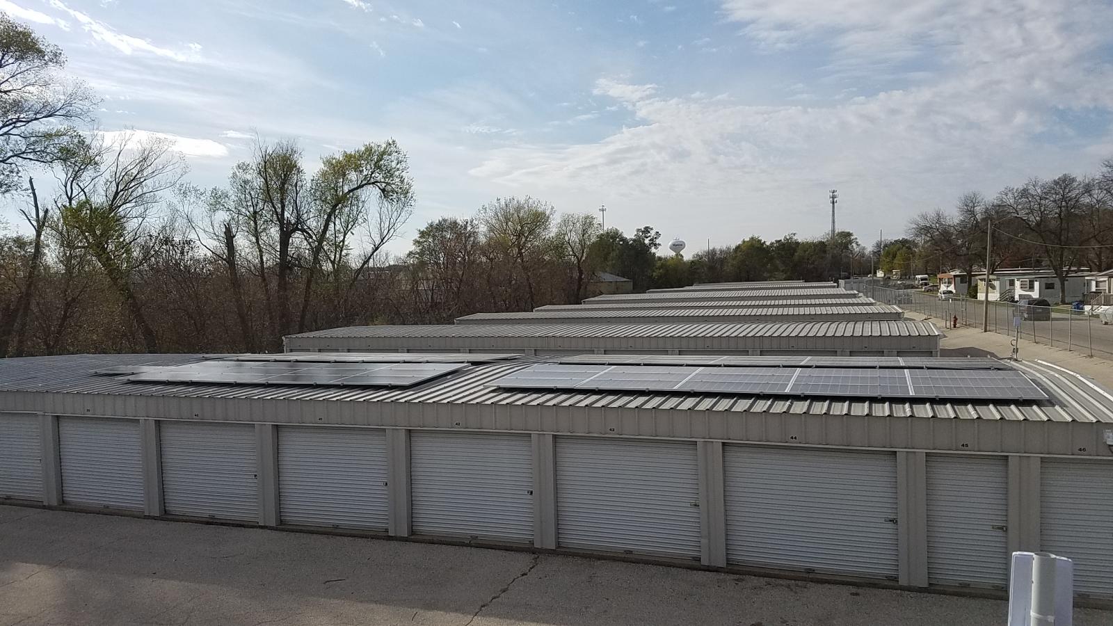 Units with solar panels on top in Cedar Rapids, IA