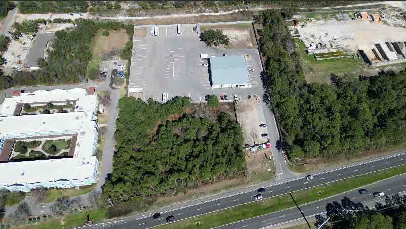 aerial view of boat & rv location gulf breeze fl