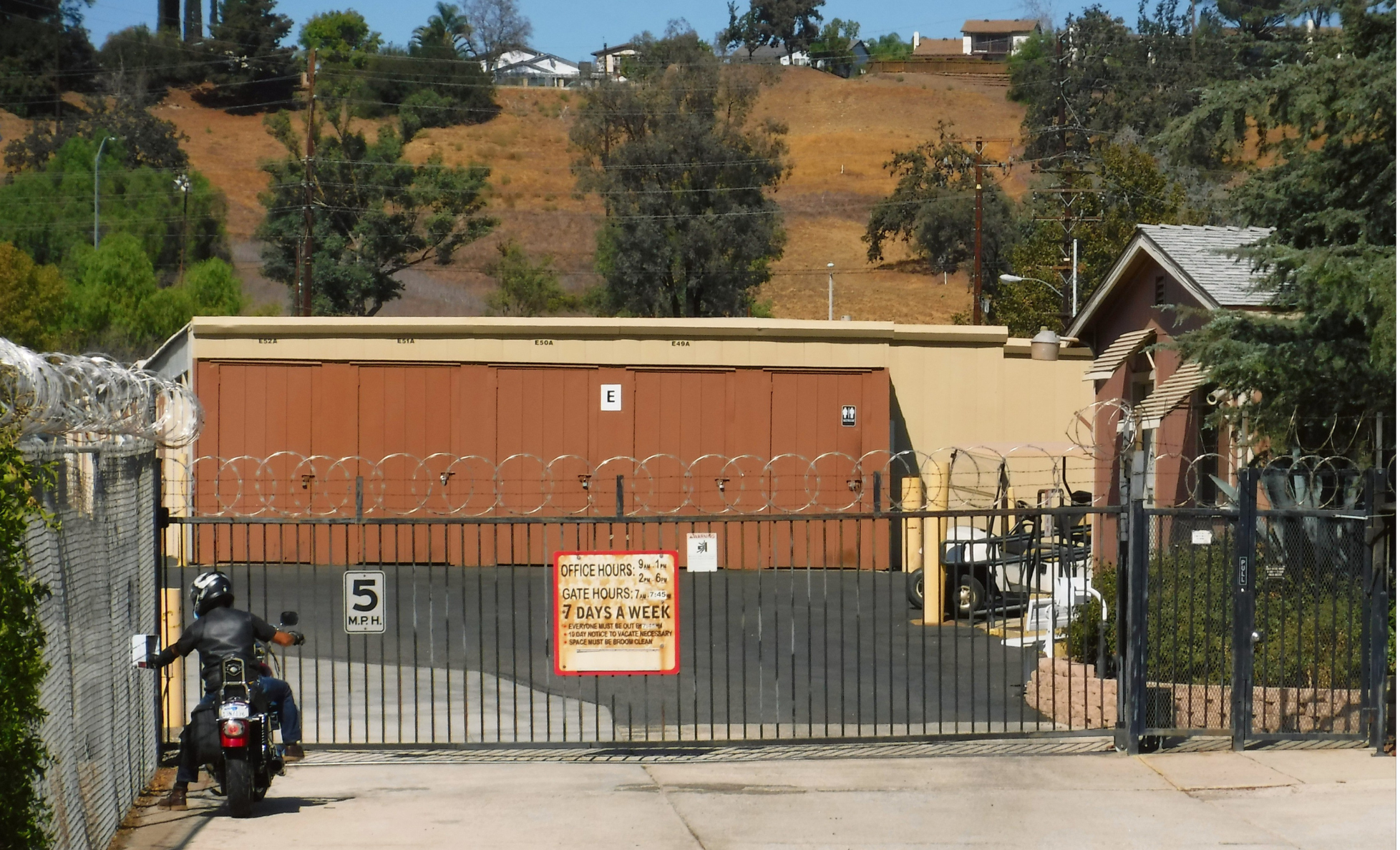 Agoura Self Storage Drive Up Secure Gate