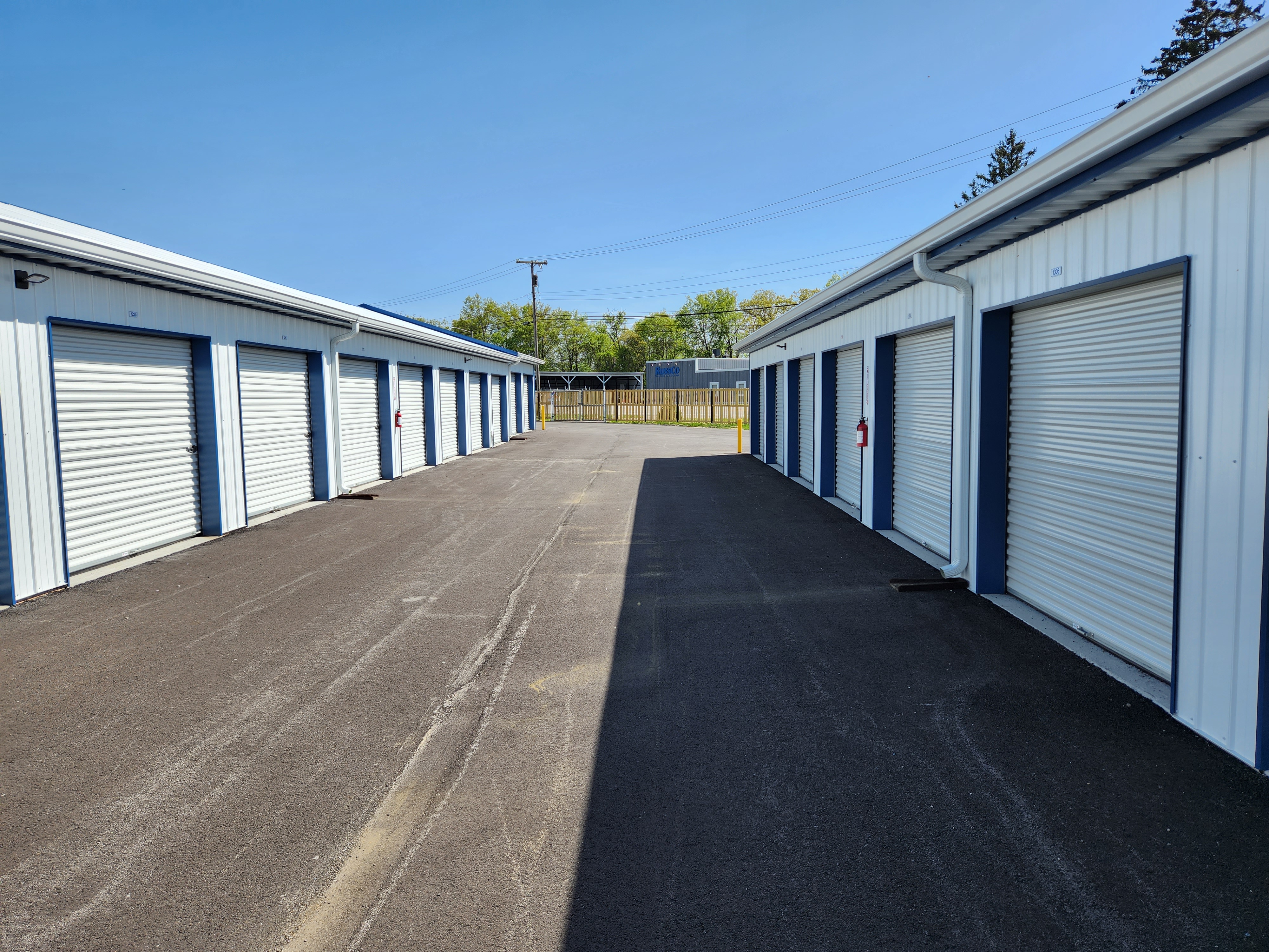 Wide Aisles in Heartland Storage in Hobart, IN