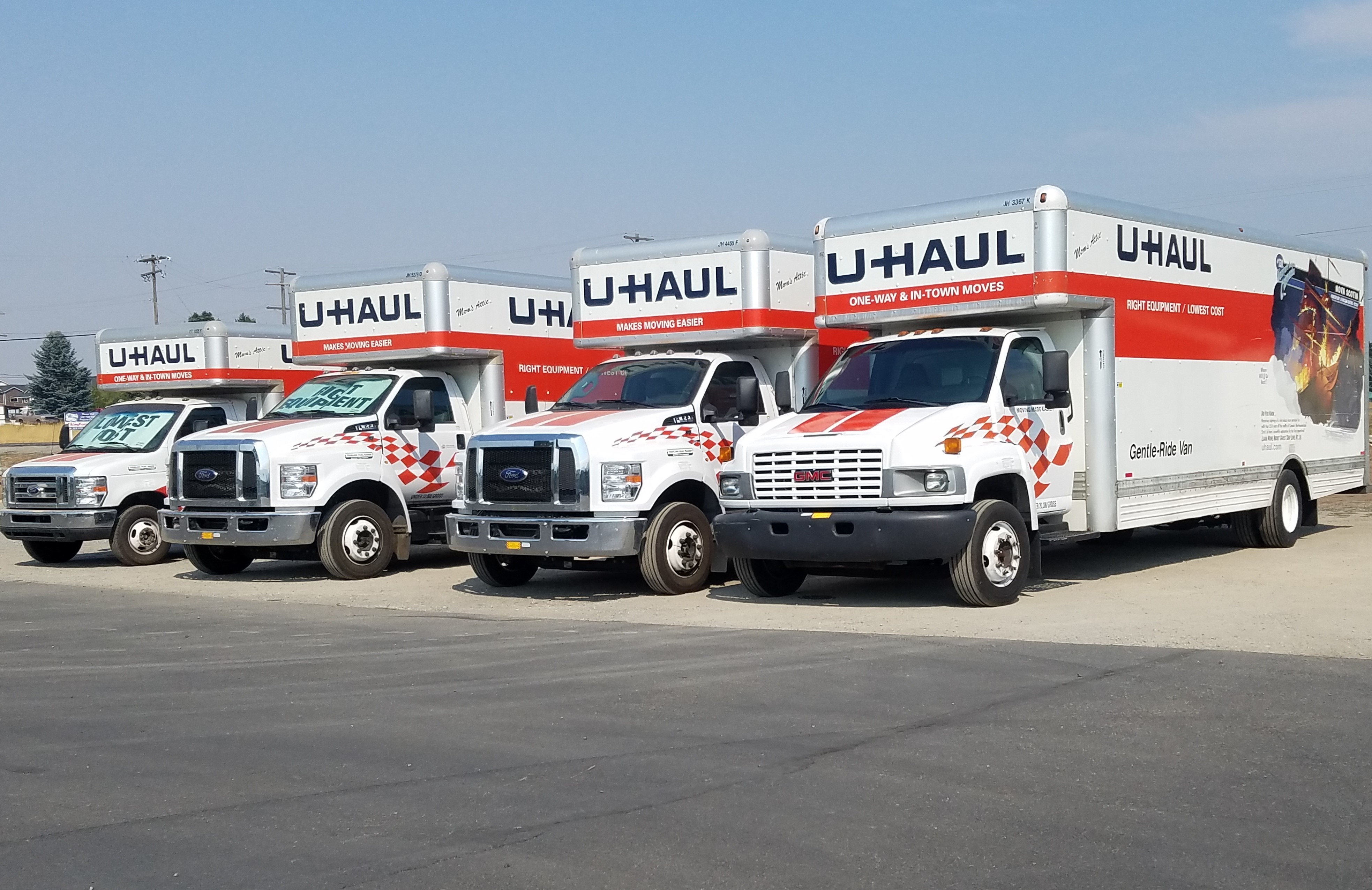 u-haul rentals available post falls id