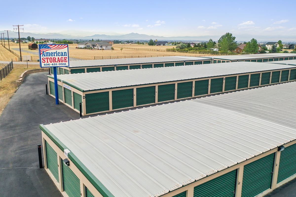 Self Storage buildings with outside access doors