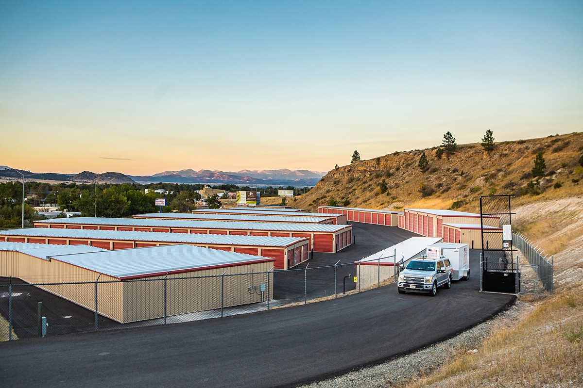 Self Storage facility with full-fence and automated gate