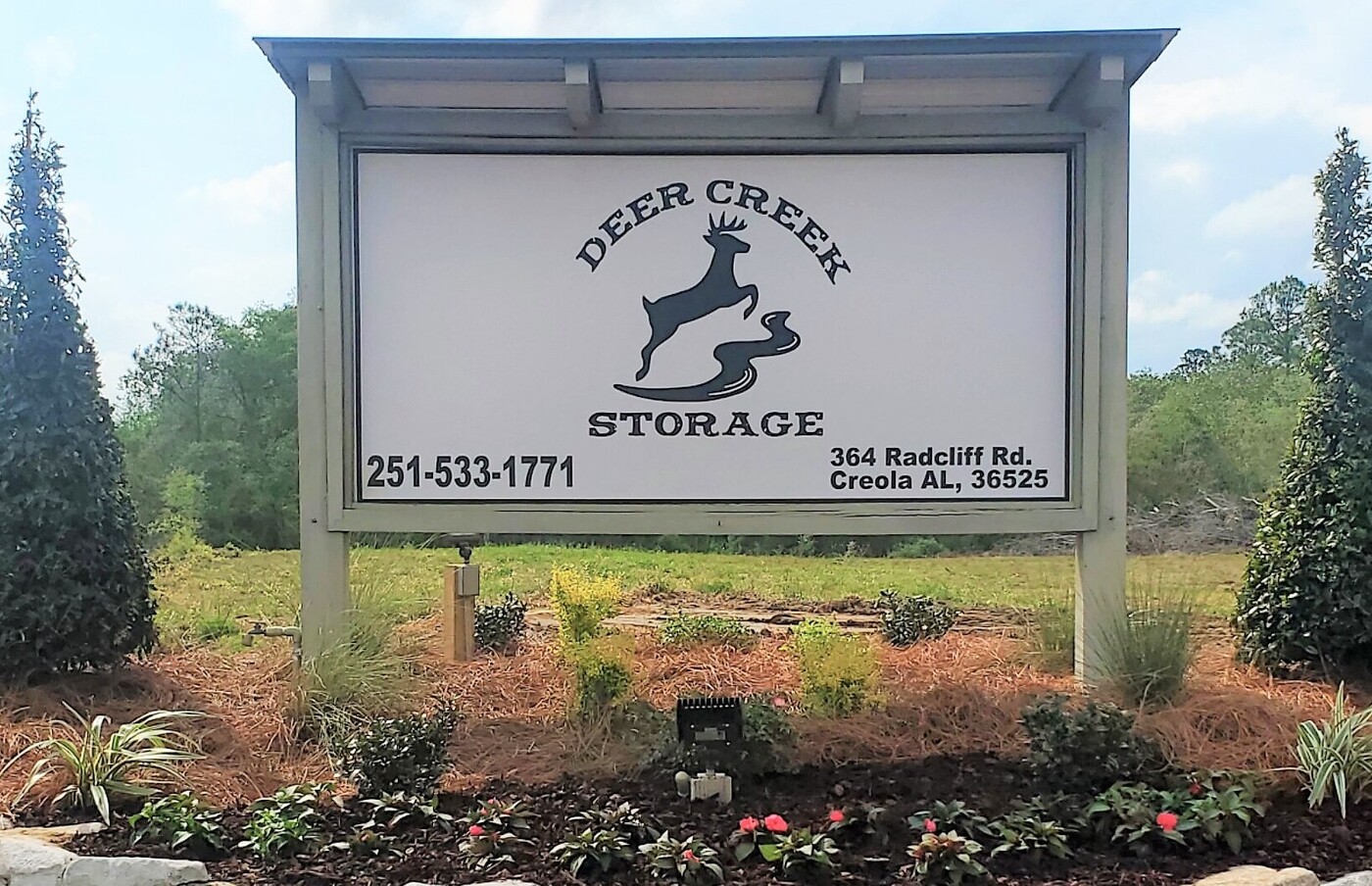 Deer Creek Signage in Creola