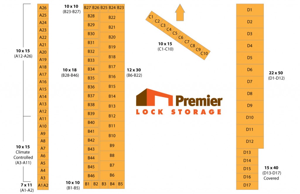 Premier lock storage - Map1 Premier lock storage - Map1