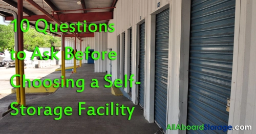 10 Questions to Ask Before Choosing a Self-Storage Facility