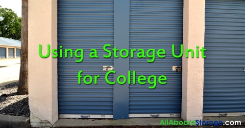 Using a Storage Unit for College