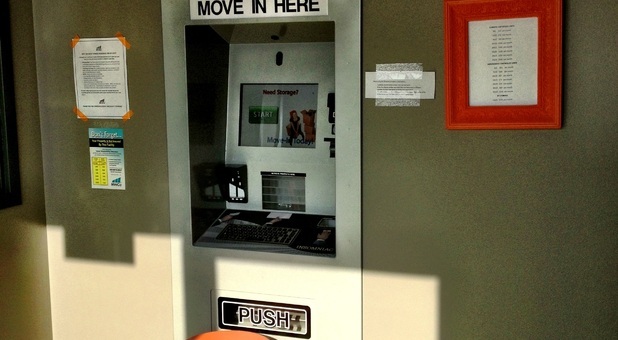 Self Service kiosk at Lock It & Leave It Storage
