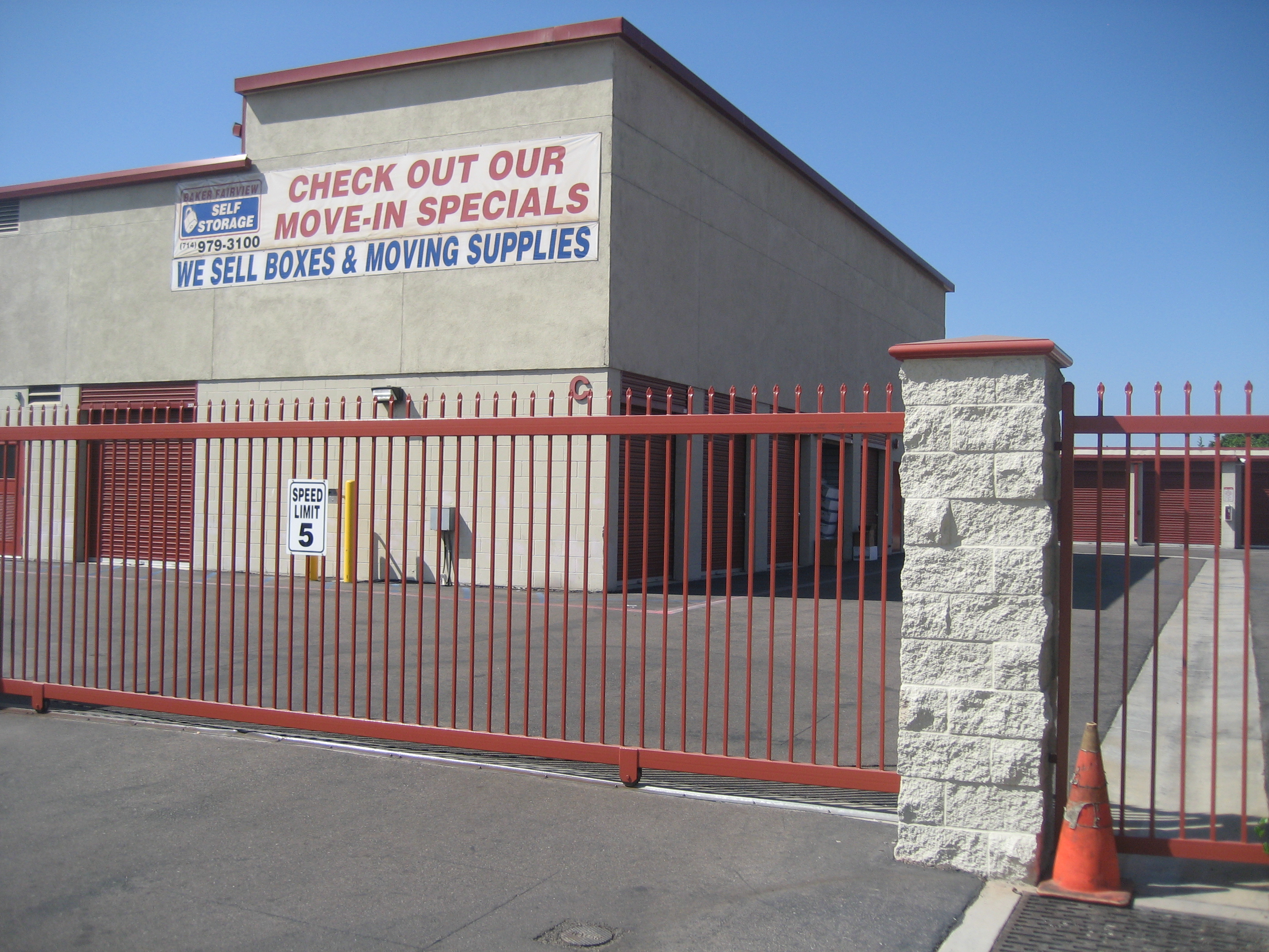 fenced and gated facility Costa Mesa, CA