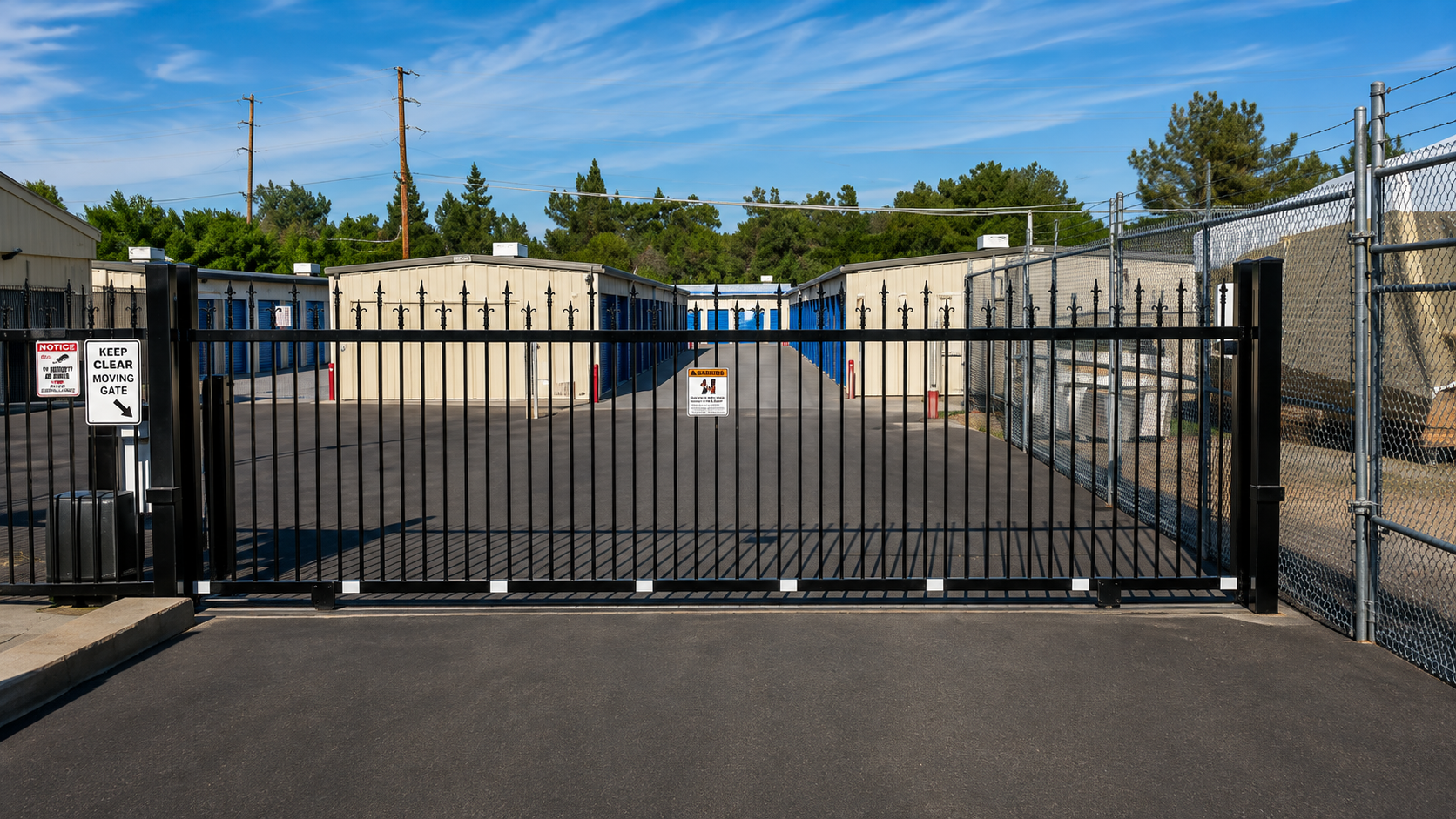 Ace Mini Storage Entrance Gate - Redding, CA Entrance gate at Ace Mini Storage in Redding, California