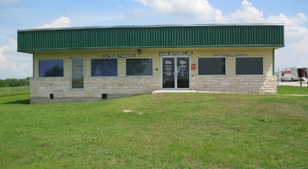 front office of Krum self storage in denton, tx