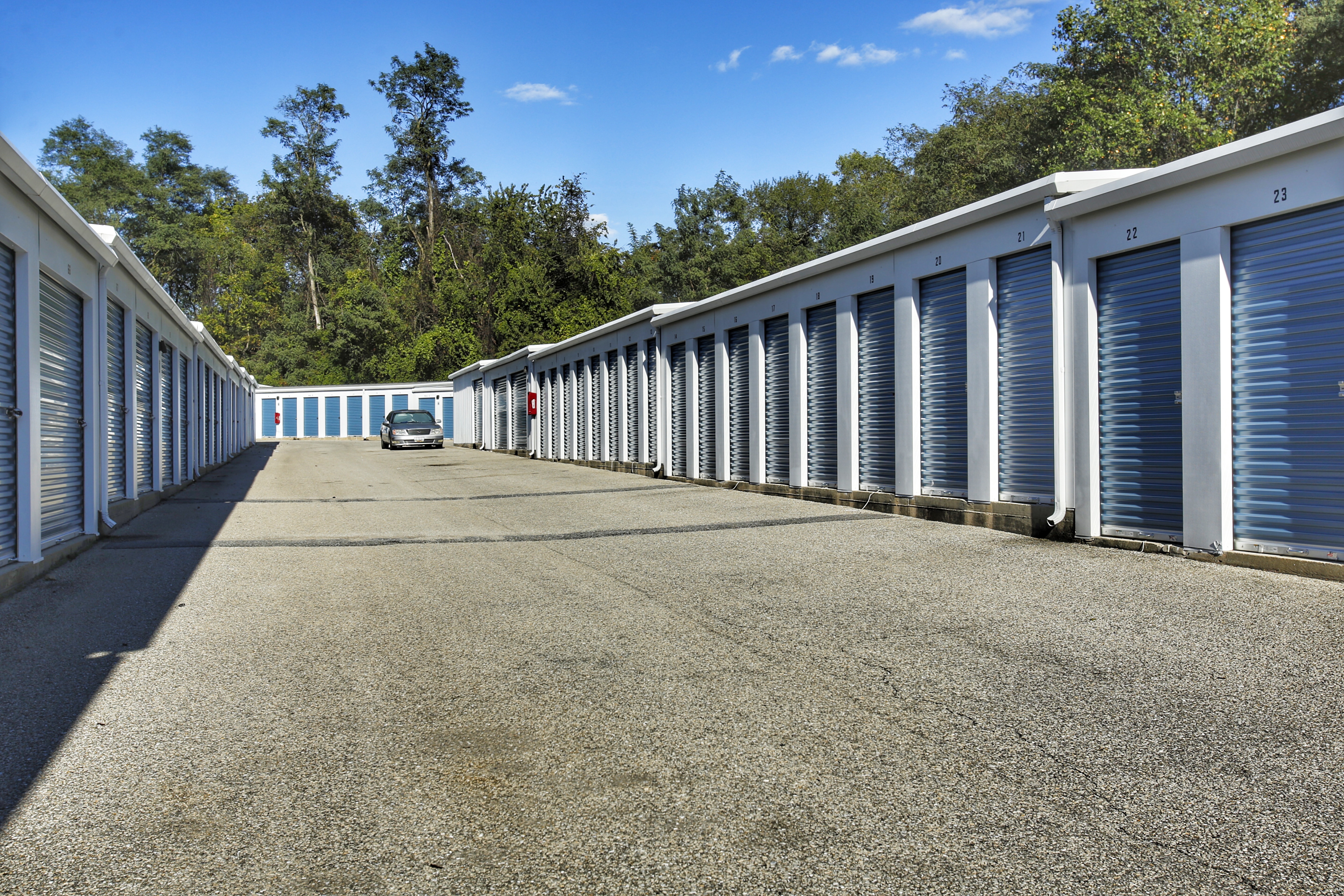 Spacious drive-up storage units with roll-up doors in Ellicott City, MD