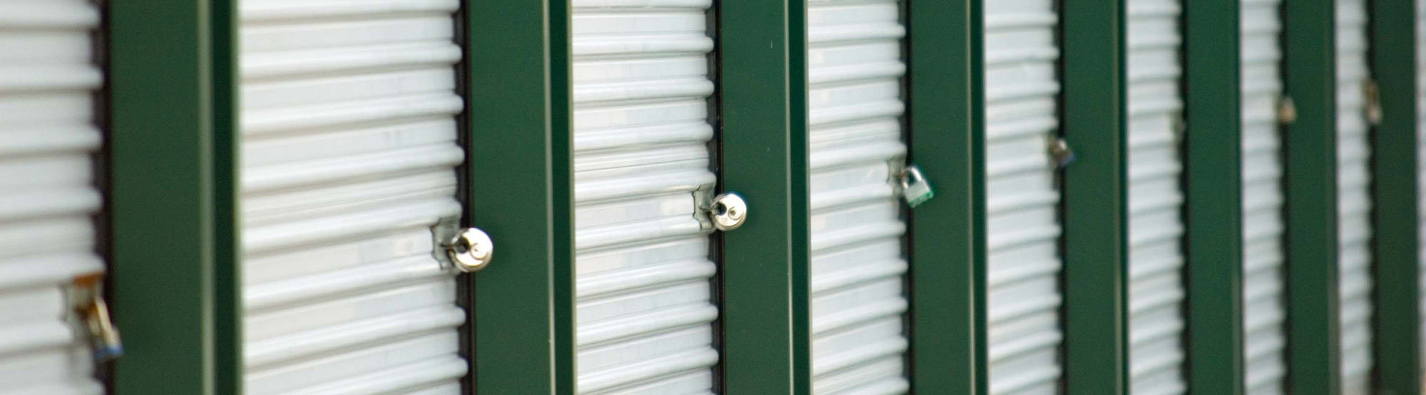 Row of storage units in Potsdam, NY