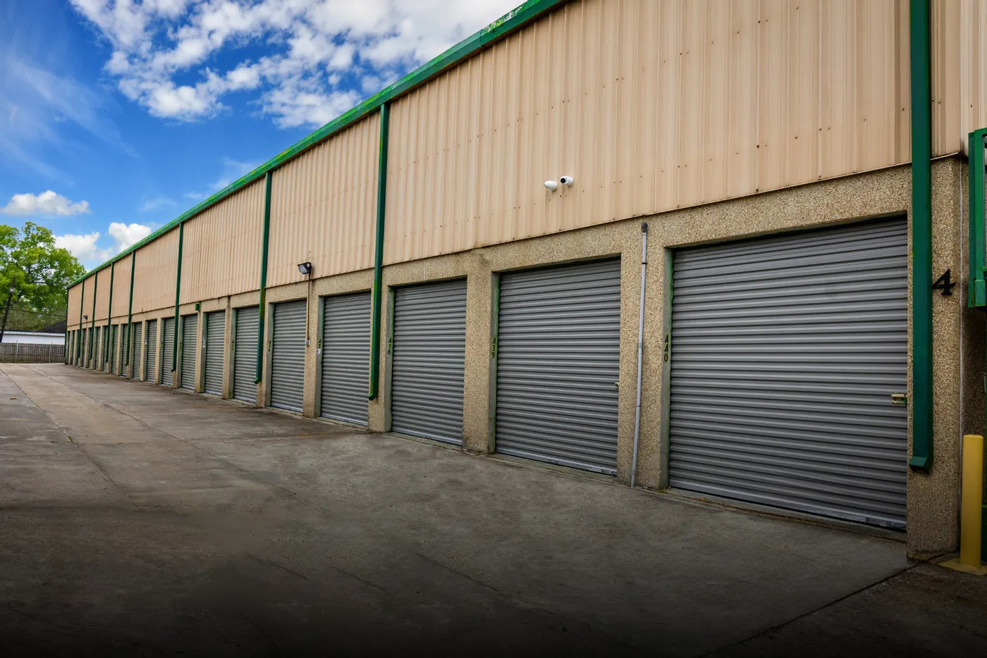 Large drive-up storage units